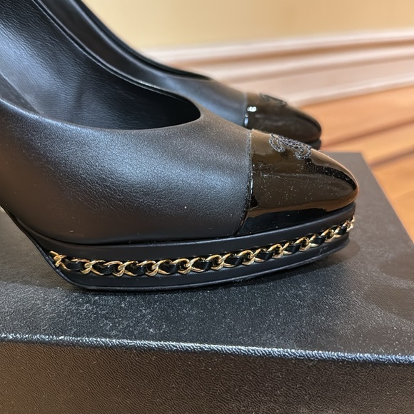 Chanel Platform Pumps 39 Black - Picture 3 of 7